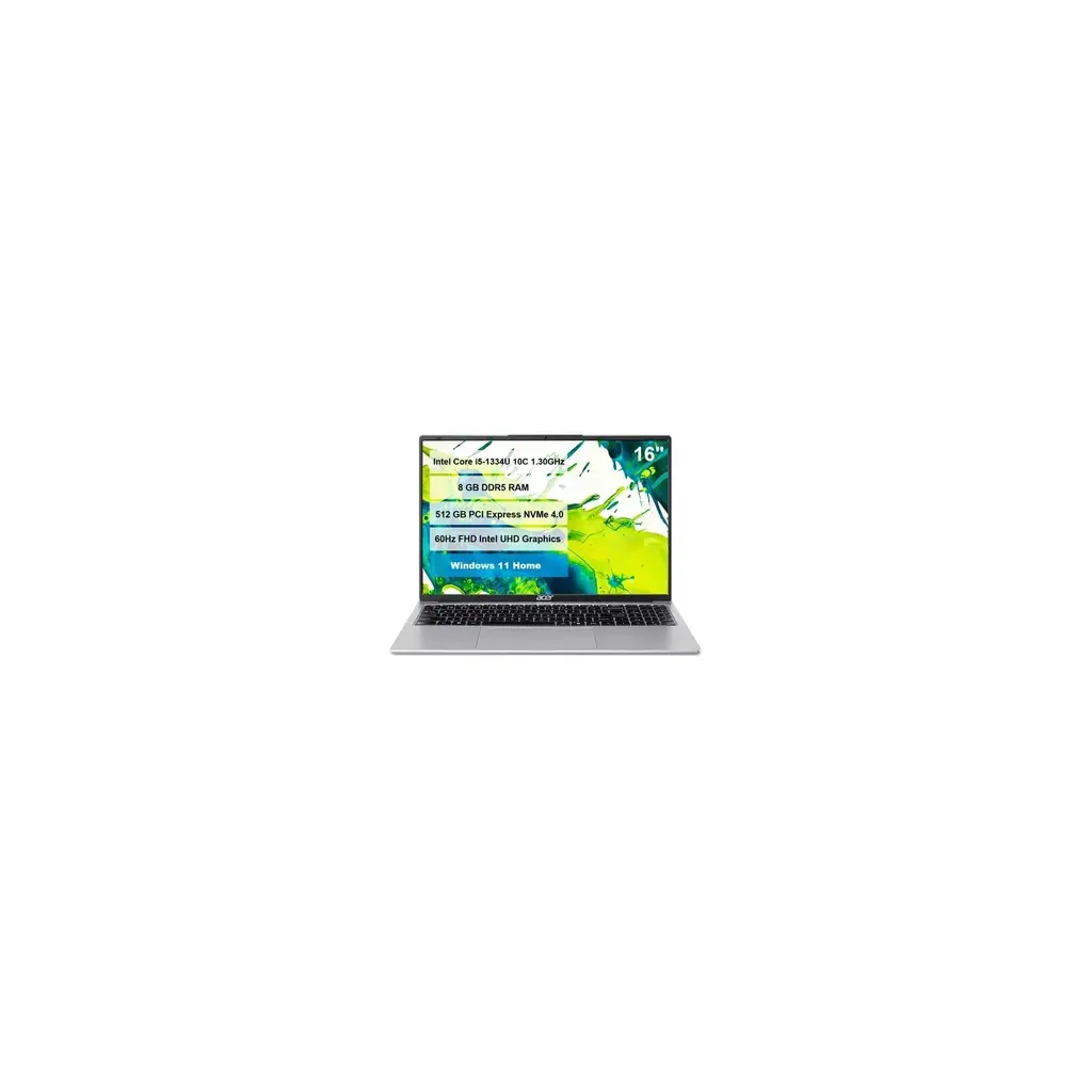 Acer Aspire Lite AL16-54P-51RZ NX.D72EY.001 i5-1334U 8 GB 512 GB SSD 16" W11Home Dizüstü Bilgisayar