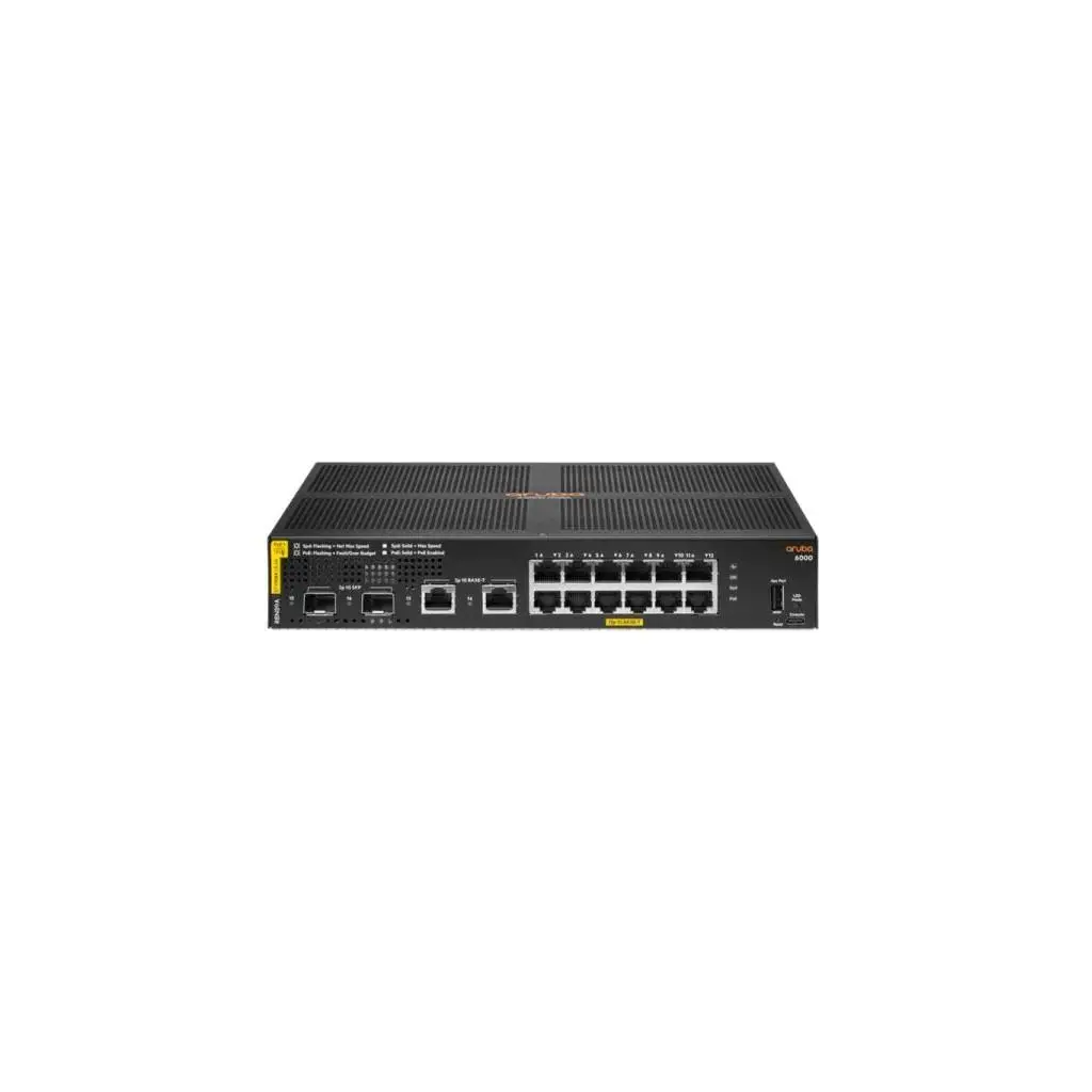 HPE Aruba Cx 6000 12G Poe 2g/2sfp 139W Switch R8N89A (Remarketed)